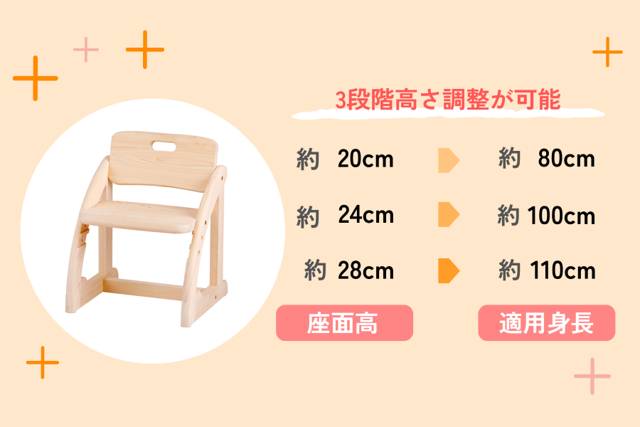 IKONIH 子供イス キッズ家具 木のおもちゃ