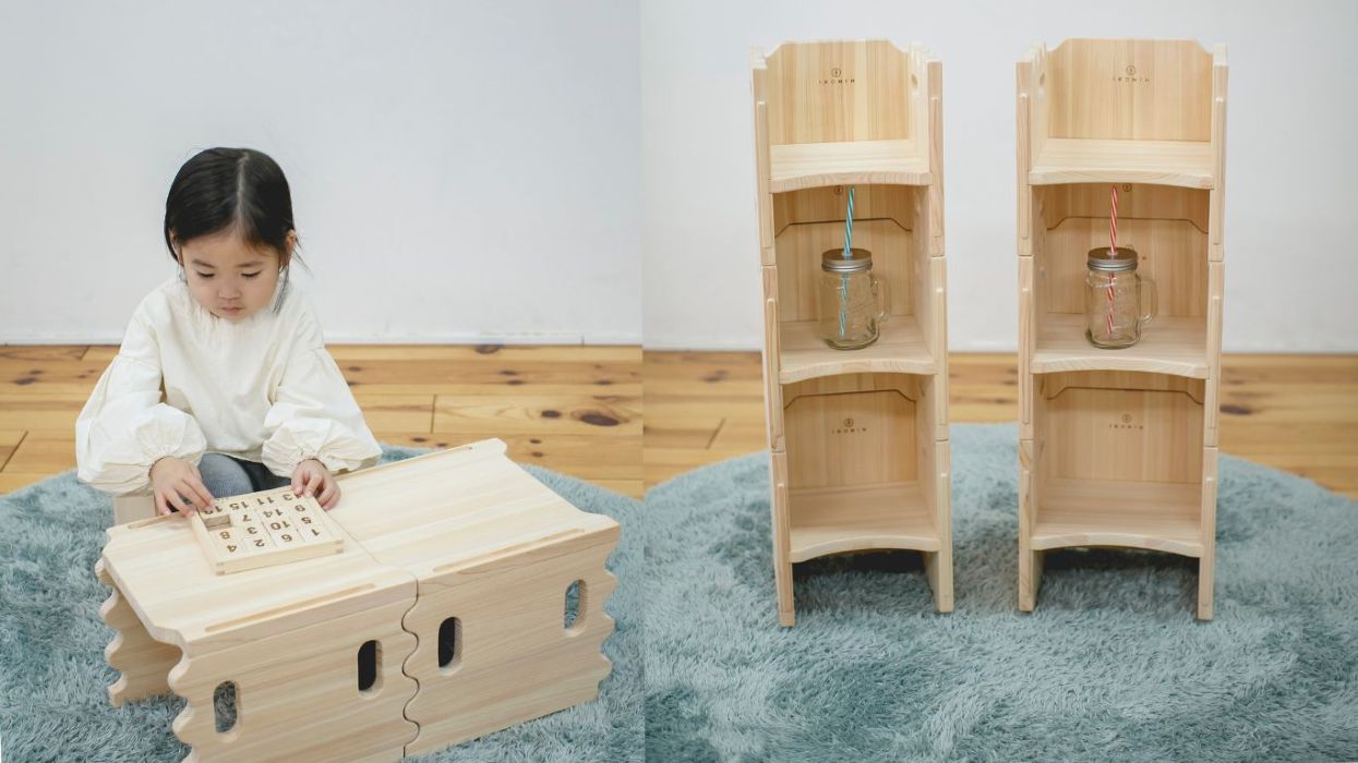 IKONIH スワール 木製 子どもイス 多機能