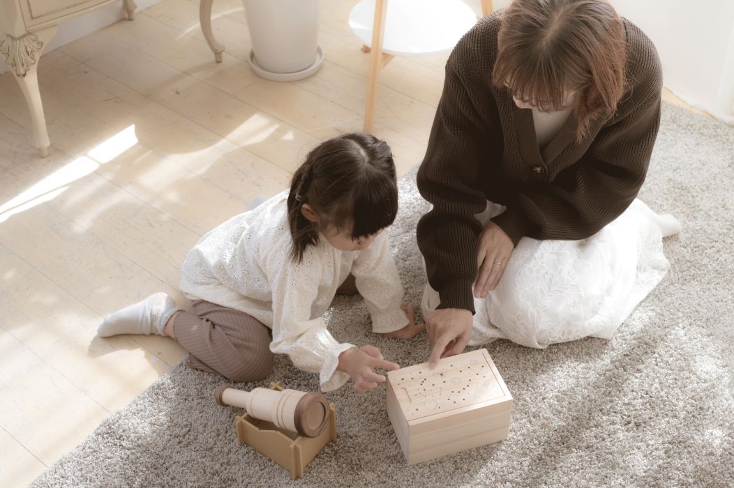 天体望遠鏡セット 木のおもちゃ