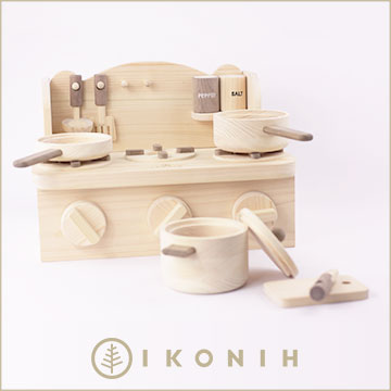 アイコニー ミニキッチン Ikonih Mini Kitchen ヒノキのおもちゃikonih アイコニー アイコニーストア東京